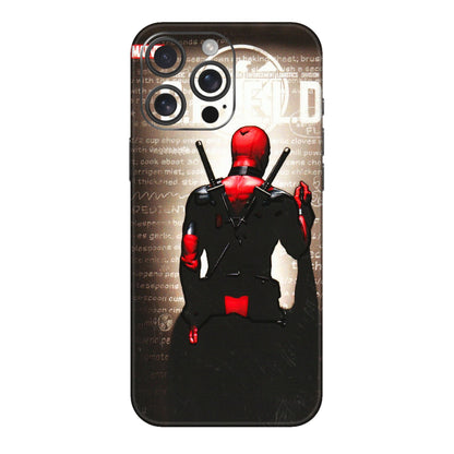 Apple iPhone Skins (All Models) - Deadpool - 3D Embossed Finish (L-56) iPhone 16 pro