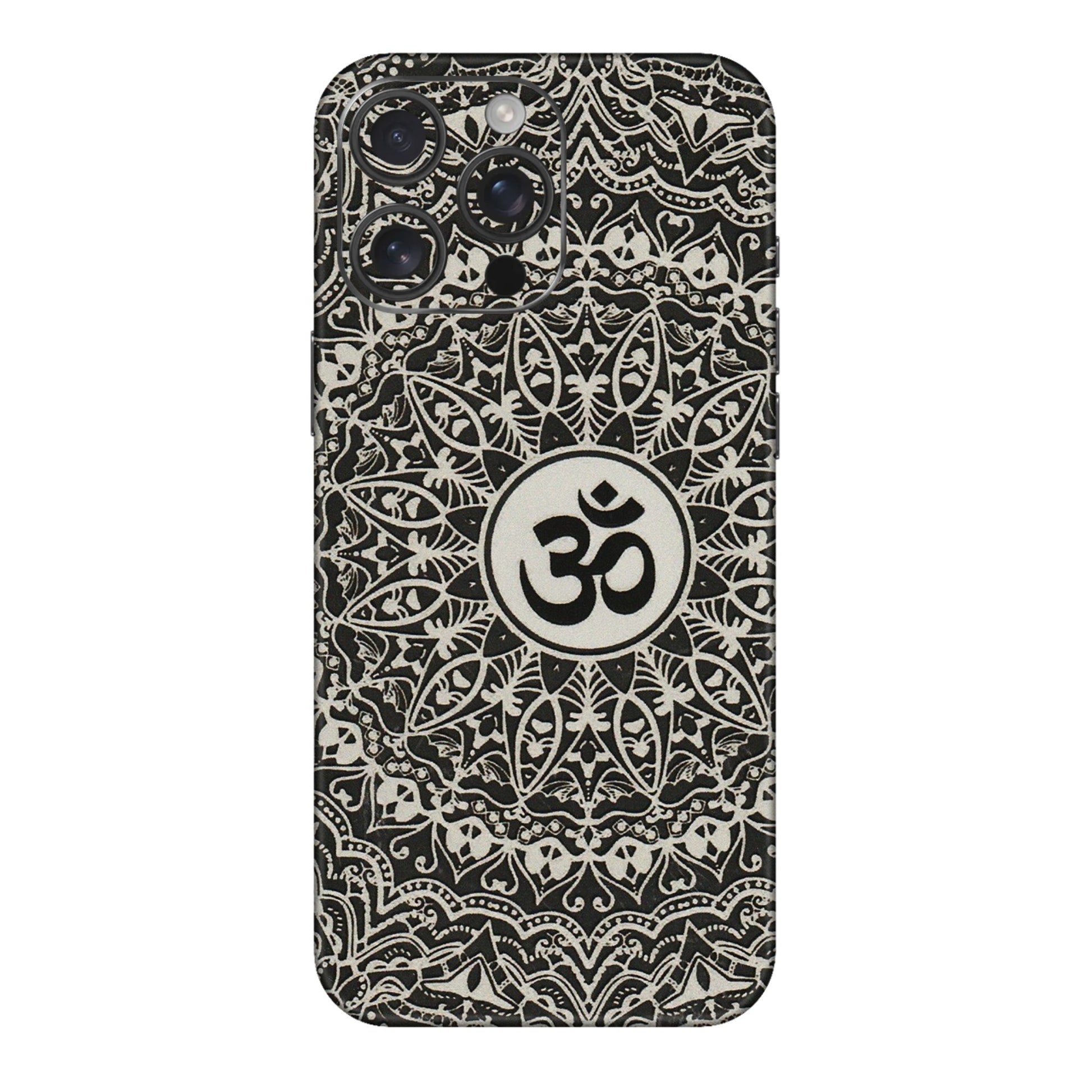 Apple iPhone Skins (All Models) - Aum Elegant Mandala - 3D Embossed Finish (L-62) iPhone 16 pro