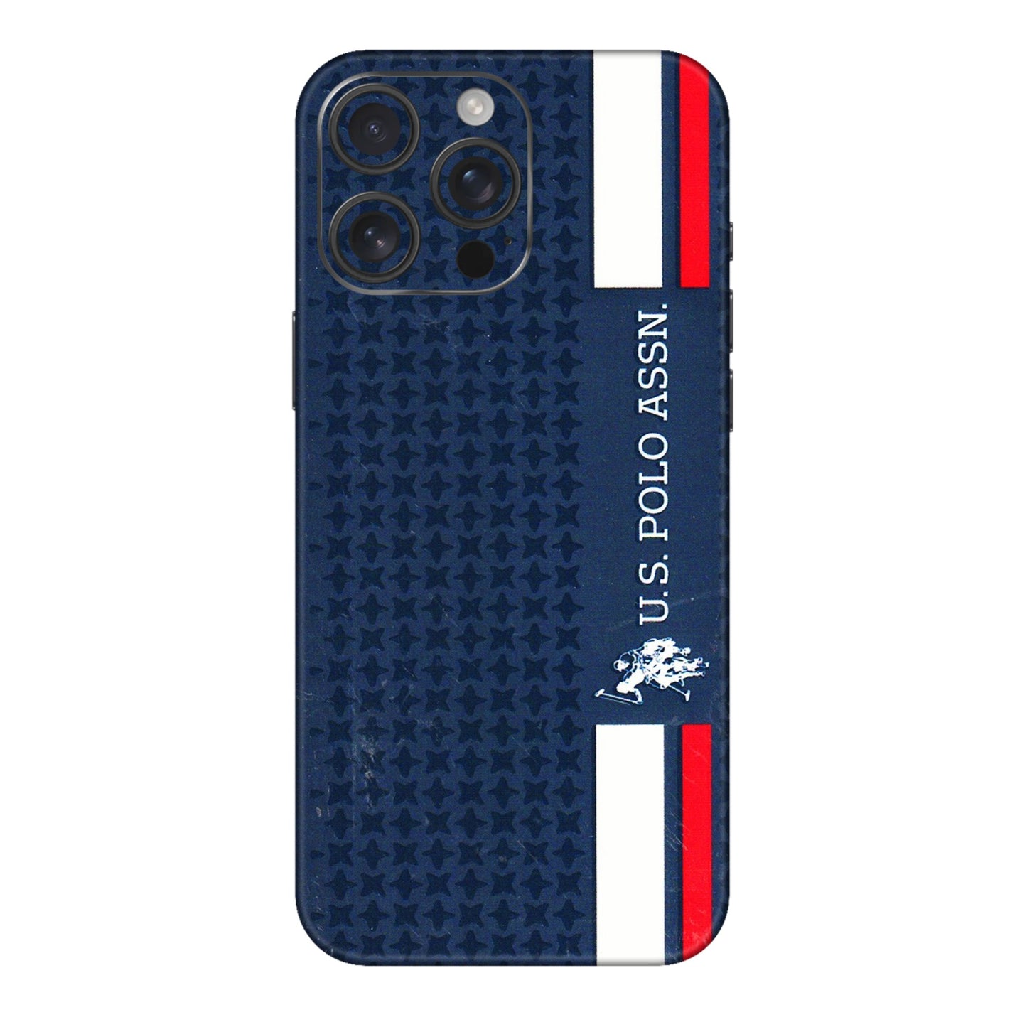 Apple iPhone Skins (All Models) - US POLO Designer Brand - 3D Embossed Finish (L-65) iPhone 16 pro