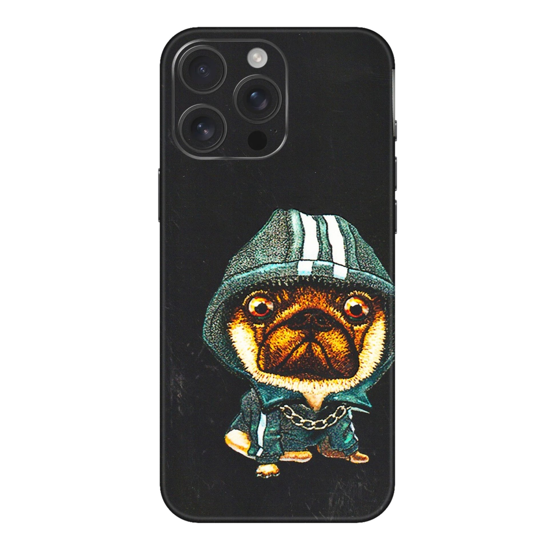 Apple iPhone Skins (All Models) - Puppy N Hoodie - 3D Embossed Finish (L-90) iPhone 16 pro