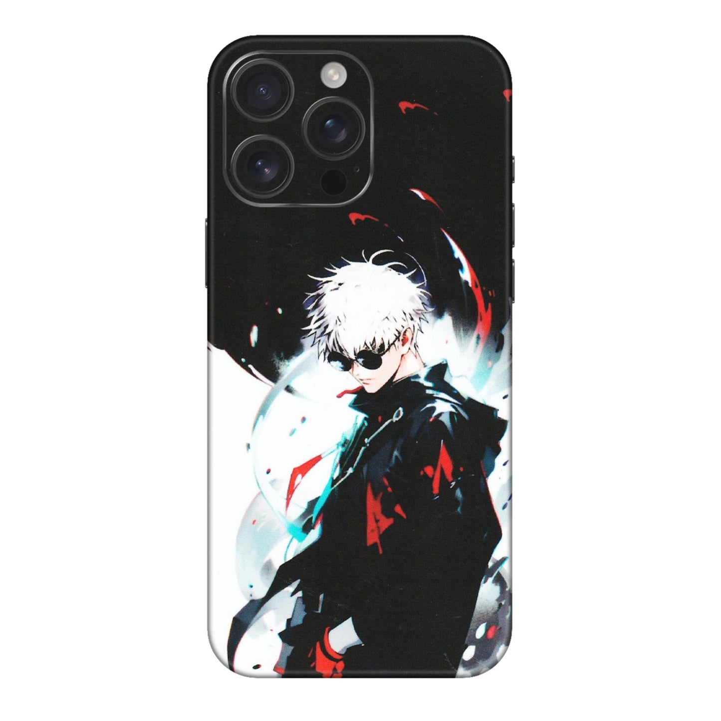 Apple iPhone Skins (All Models) - Gojo Powerful Charater Kaisen Anime - Matte Finish (M-144) iPhone 16 pro