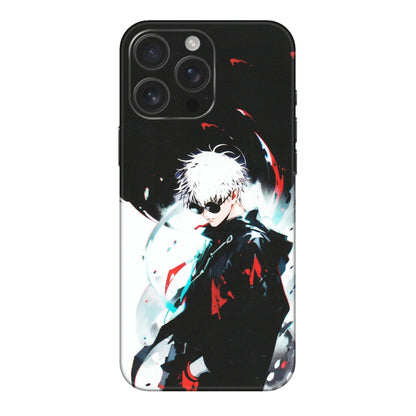 Apple iPhone Skins (All Models) - Gojo Powerful Charater Kaisen Anime - Matte Finish (M-144) iPhone 16 pro