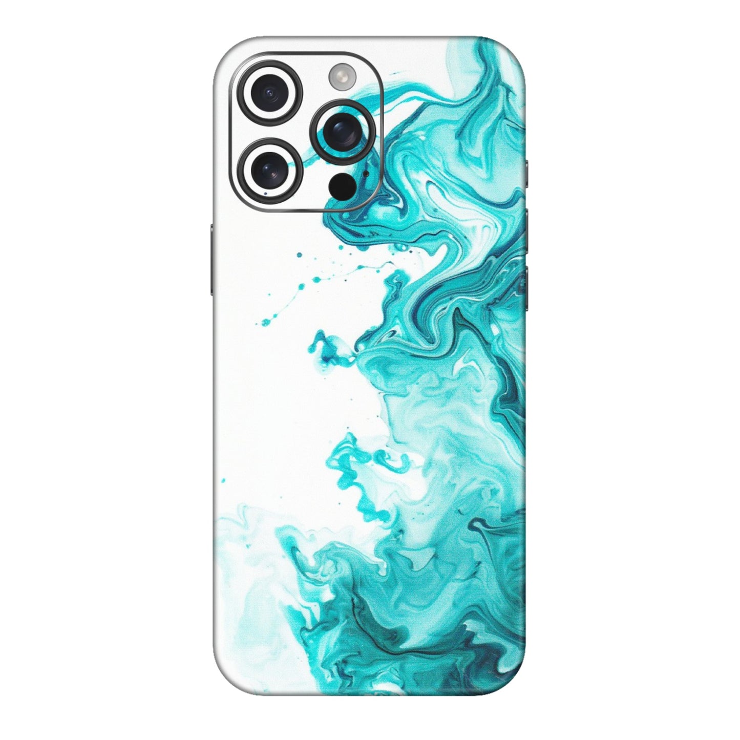 Apple iPhone Skins (All Models) - Sky Blue Abstract Colour - Matte Finish (M-146) iPhone 16 pro