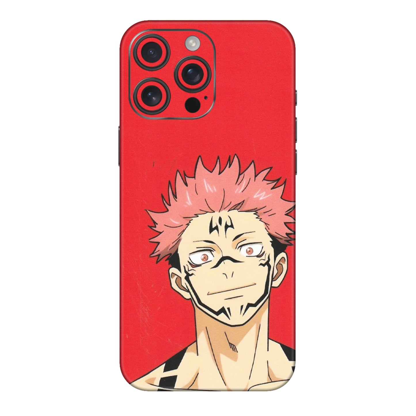 Apple iPhone Skins (All Models) - Ryomen Sukuna Fun Anime - Matte Finish (M-153) iPhone 16 pro