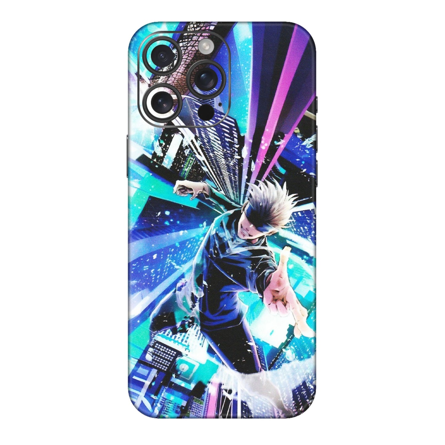 Apple iPhone Skins (All Models) - Manga Action Jujustu Kaisen Anime - Matte Finish (M-155) iPhone 16 pro