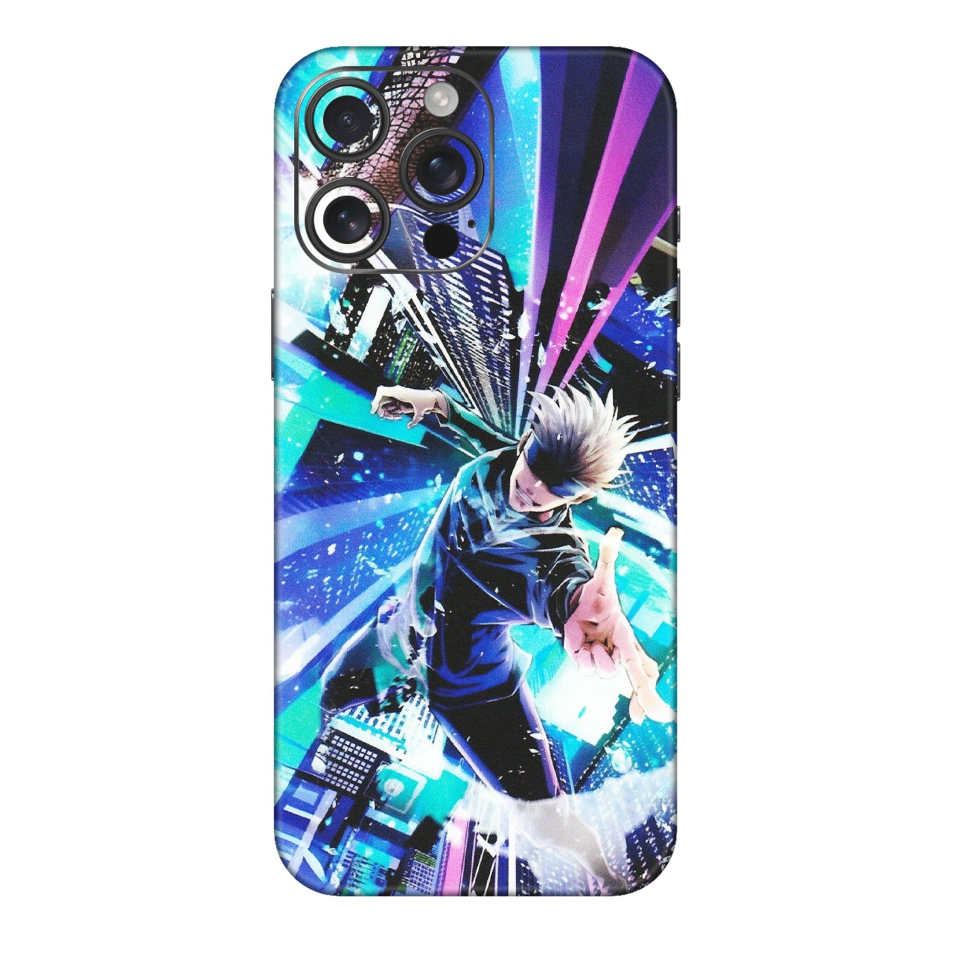 Apple iPhone Skins (All Models) - Manga Action Jujustu Kaisen Anime - Matte Finish (M-155) iPhone 16 pro