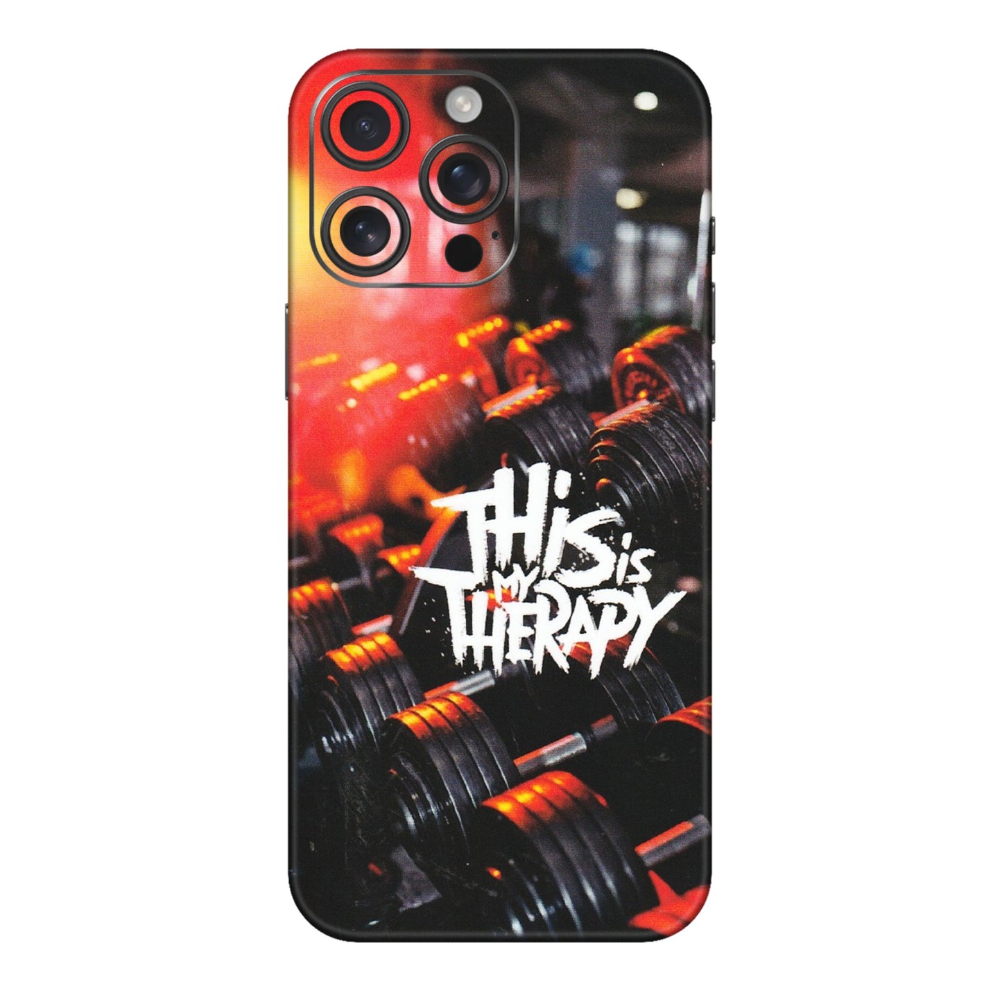 Apple iPhone Skins (All Models) - GYM Lover Therapy - Matte Finish (M-160) iPhone 16 pro