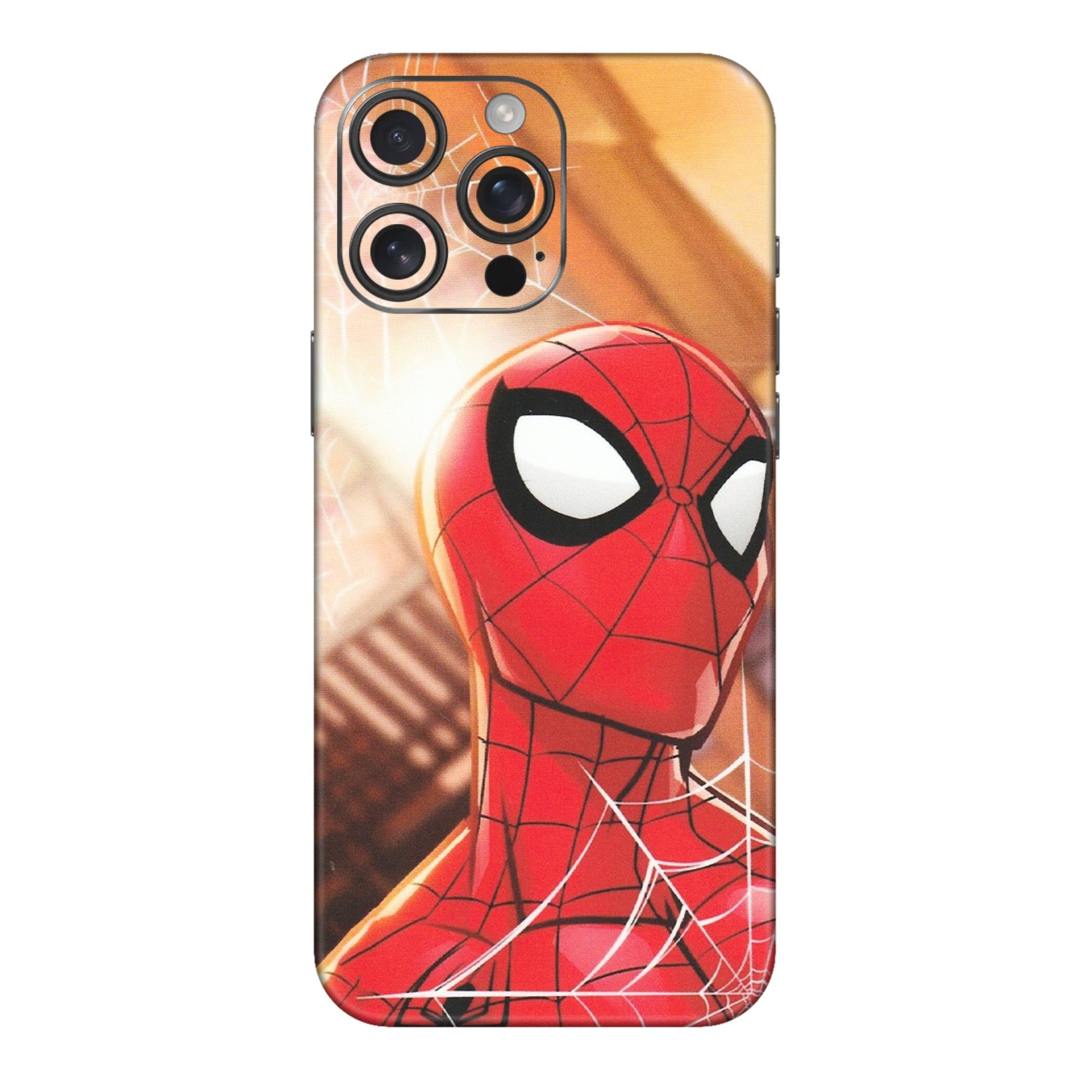 Apple iPhone Skins (All Models) - Spiderman Face New - Matte Finish (M-41) iPhone 16 pro