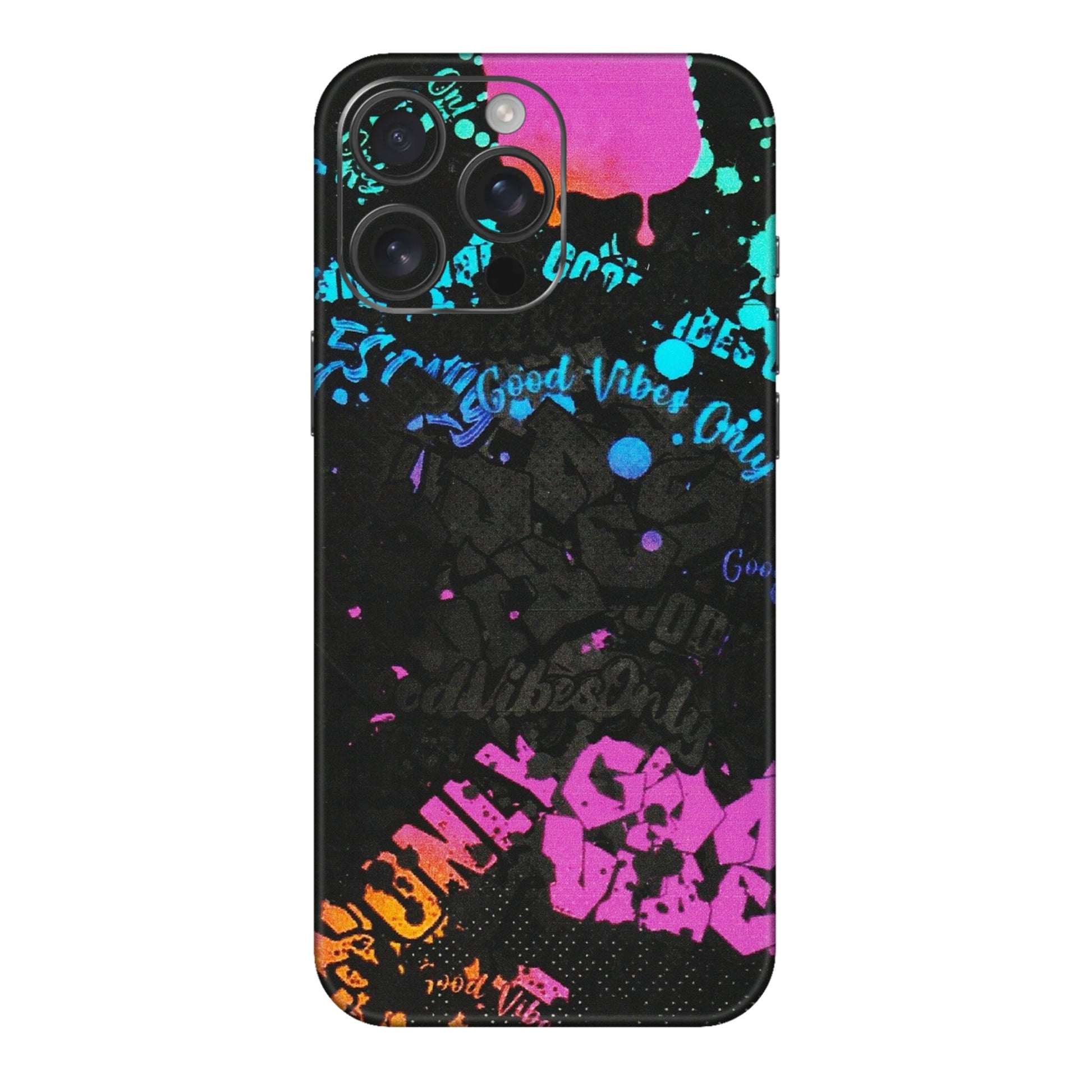 Apple iPhone Skins (All Models) - Majestic Black Vibes - Matte Finish (M-62) iPhone 16 pro