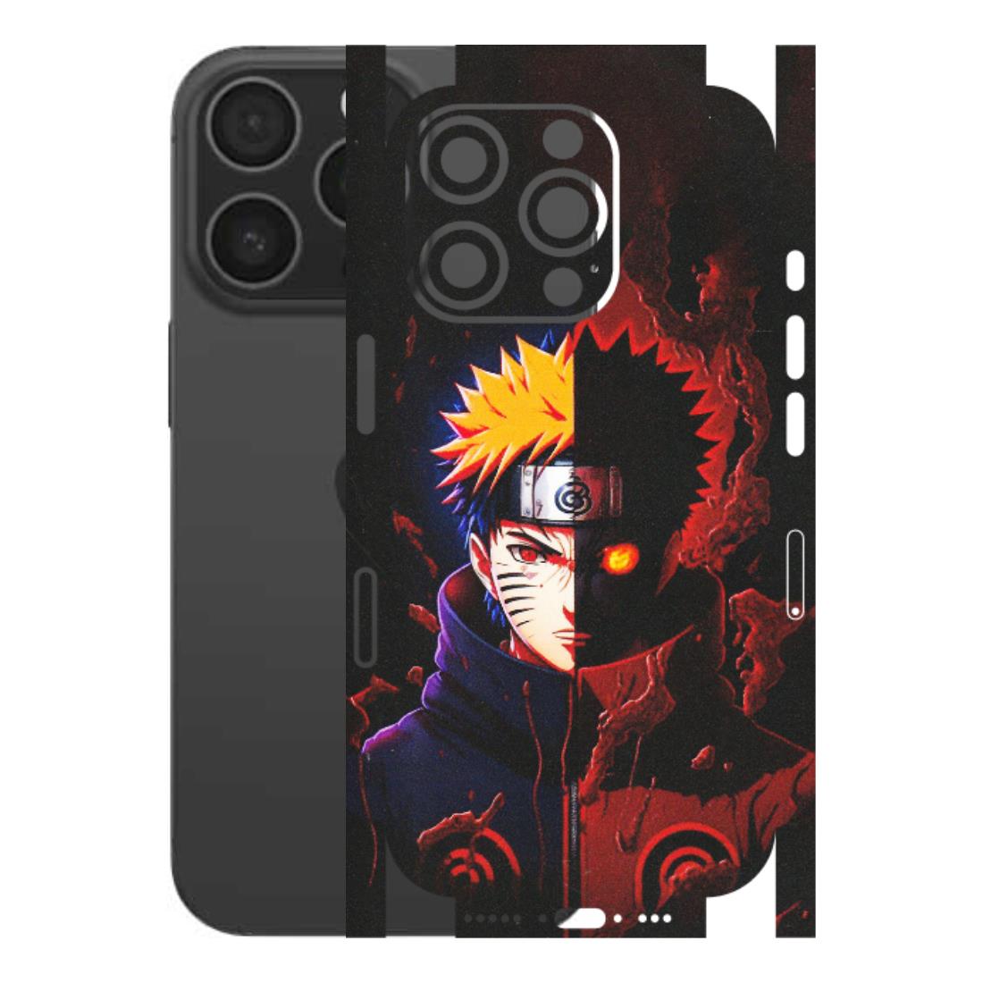 Apple iPhone Skins (All Models) - Naruto X Evil - Matte Finish (M-70) iPhone 16 pro