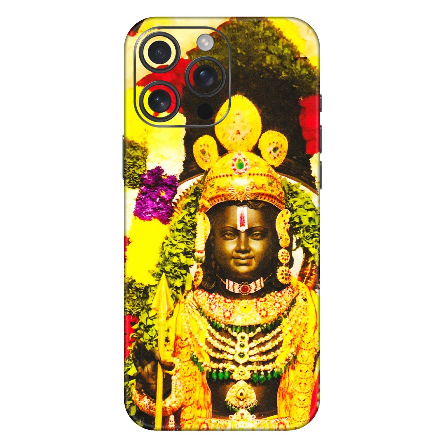 Apple iPhone Skins (All Models) - Ram Lalla Ayodhya - 3D Embossed Finish (L-103) iPhone 16 Pro Max
