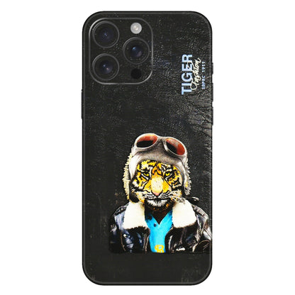 Apple iPhone Skins (All Models) - Rider Tiger - 3D Embossed Finish (L-113) iPhone 16 Pro Max