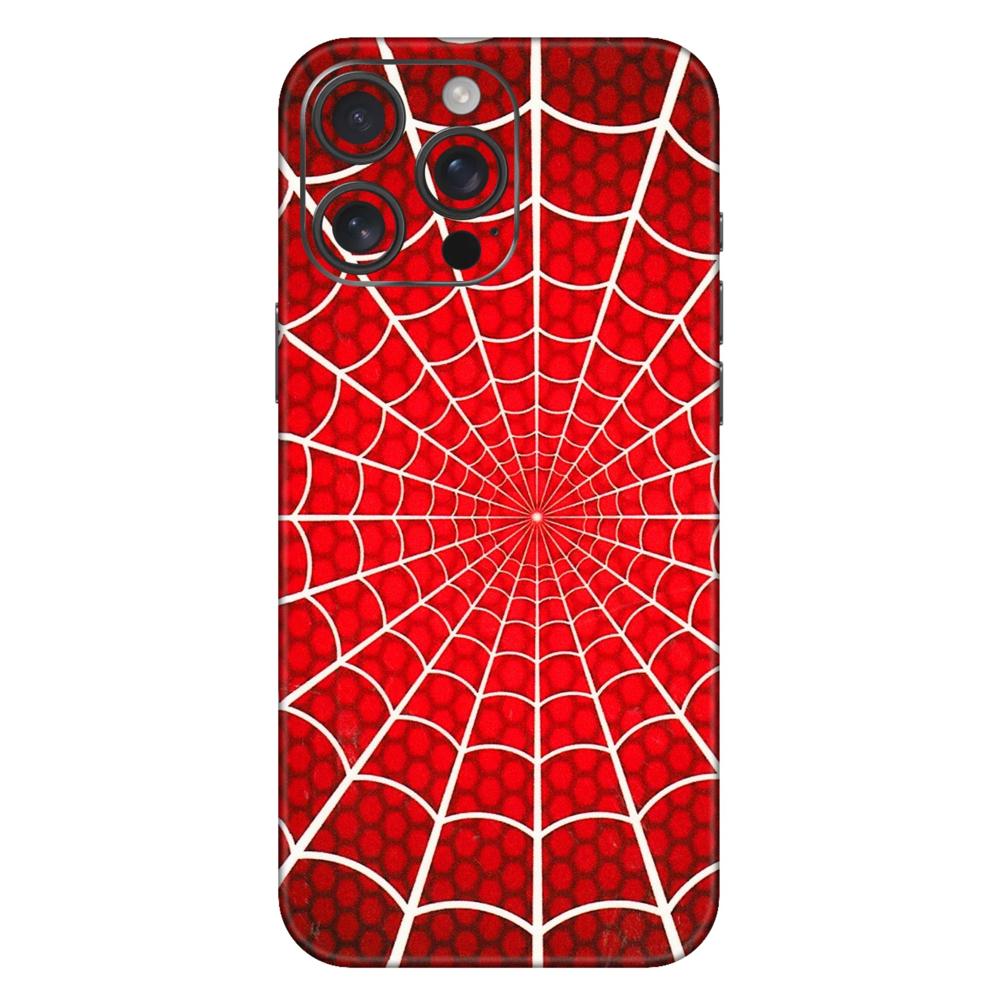 Apple iPhone Skins (All Models) - Classic Spidey Web - 3D Embossed Finish (L-115) iPhone 16 Pro Max