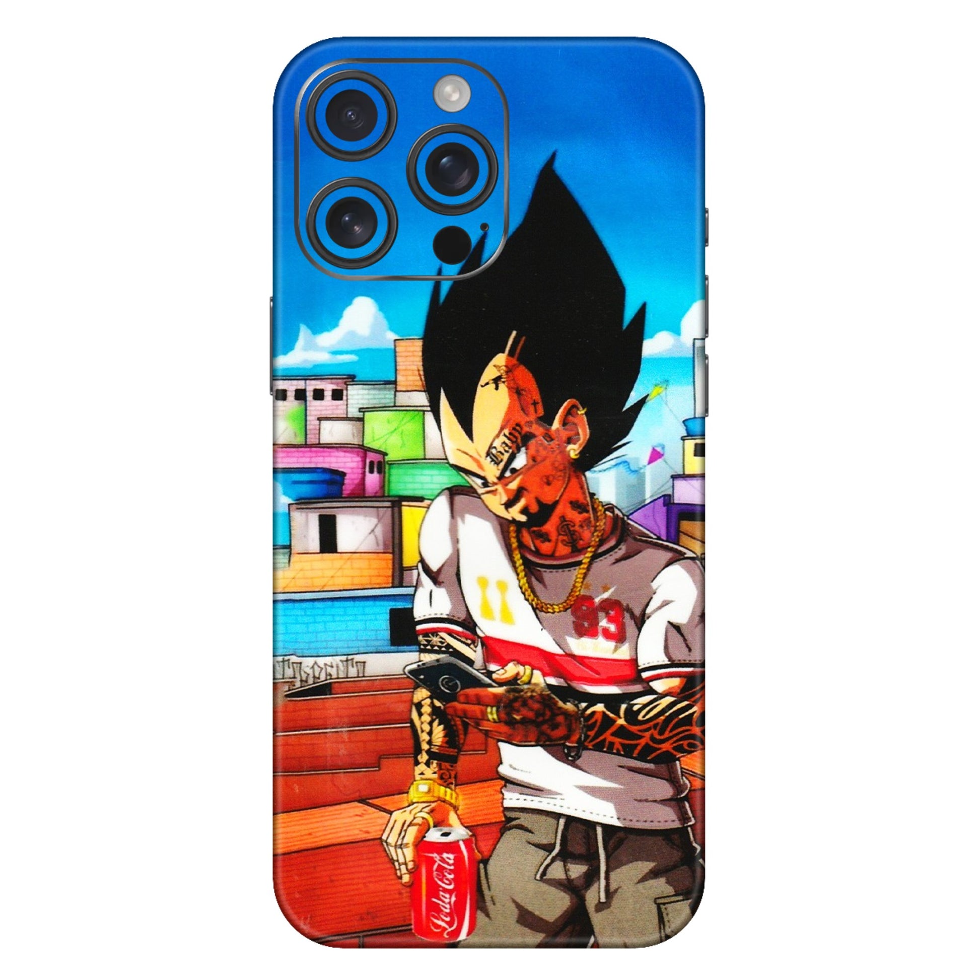 Apple iPhone Skins (All Models) - Vegeta - 3D Embossed Finish (L-136) iPhone 16 Pro Max