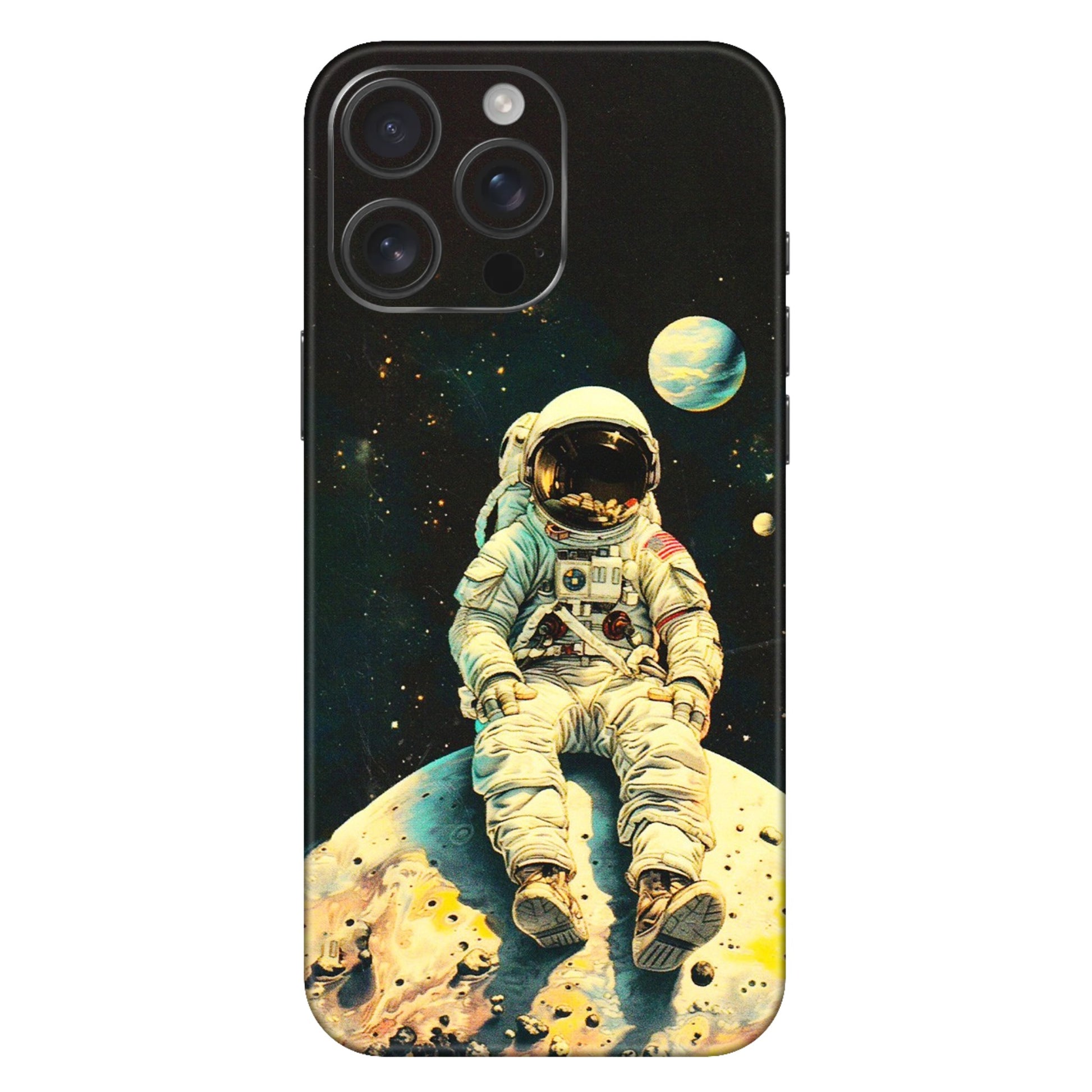 Apple iPhone Skins (All Models) - Astronaut in Space - 3D Embossed Finish (L-16) iPhone 16 Pro Max