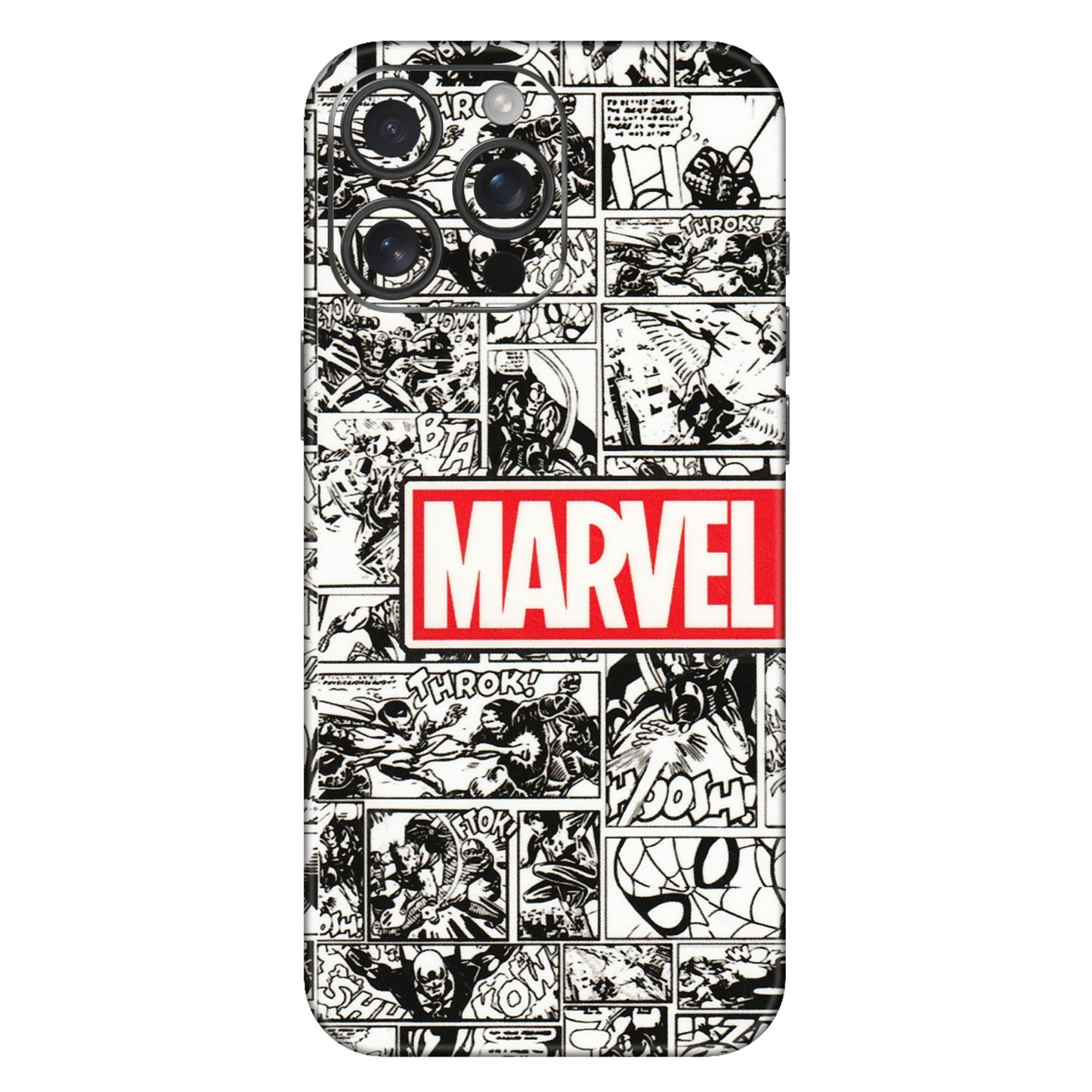 Apple iPhone Skins (All Models) - Marvel Comic - 3D Embossed Finish (L-171) iPhone 16 Pro Max