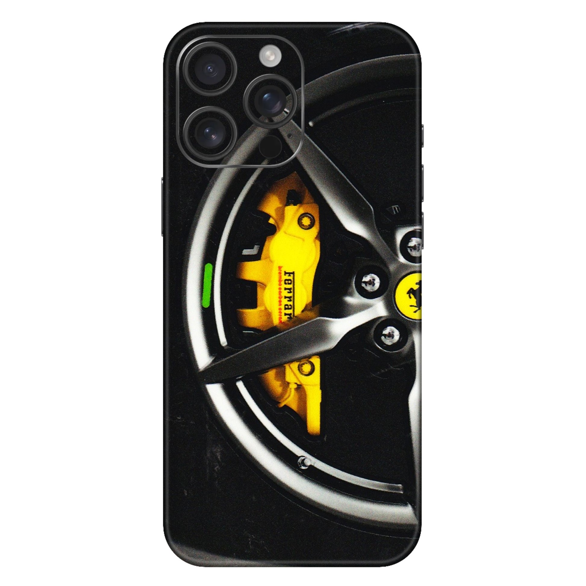 Apple iPhone Skins (All Models) - Ferrari Wheel Alloy - 3D Embossed Finish (L-173) iPhone 16 Pro Max