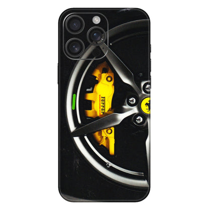 Apple iPhone Skins (All Models) - Ferrari Wheel Alloy - 3D Embossed Finish (L-173) iPhone 16 Pro Max