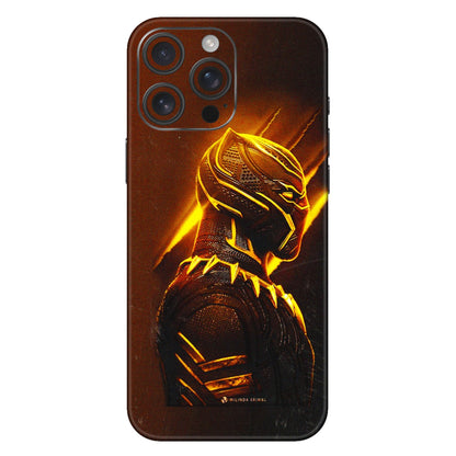 Apple iPhone Skins (All Models) - Gold Black Panther - 3D Embossed Finish (L-181) iPhone 16 Pro Max