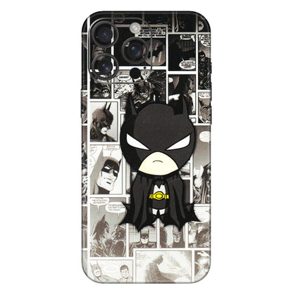 Apple iPhone Skins (All Models) - Toon Batman - 3D Embossed Finish (L-182) iPhone 16 Pro Max