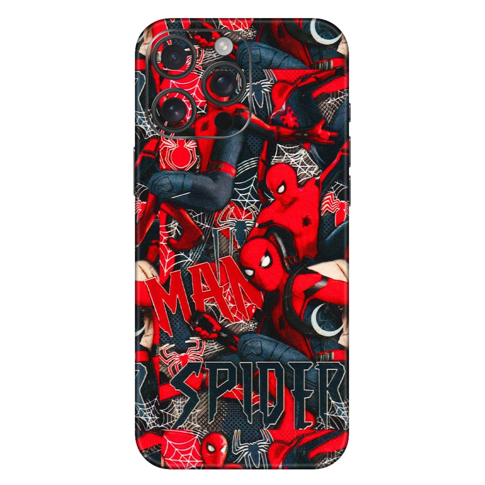Apple iPhone Skins (All Models) - SpiderMan Cool - 3D Embossed Finish (L-188) iPhone 16 Pro Max