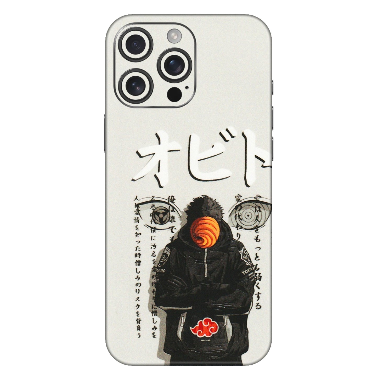 Apple iPhone Skins (All Models) - Obito Anime Eye - 3D Embossed Finish (L-19) iPhone 16 Pro Max