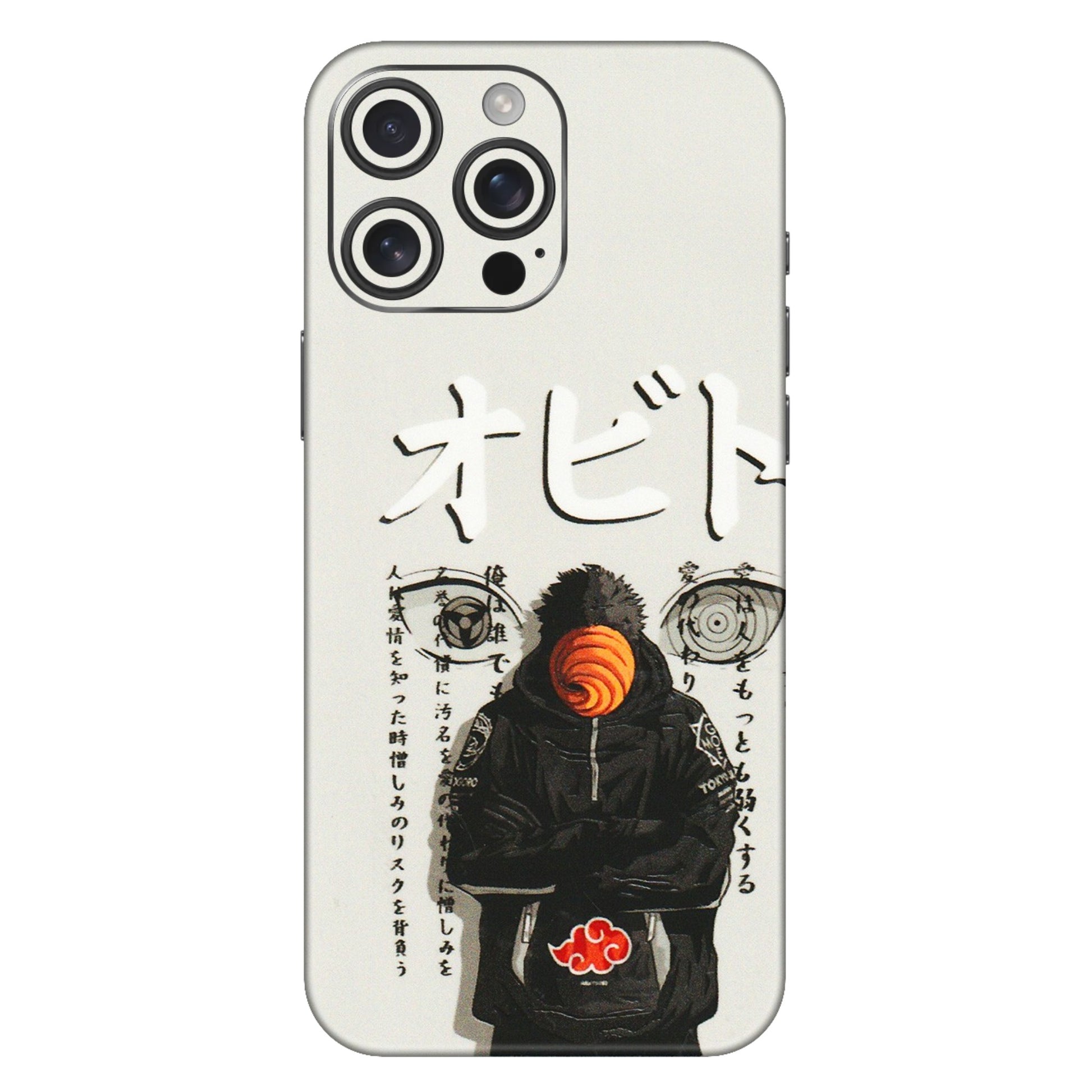 Apple iPhone Skins (All Models) - Obito Anime Eye - 3D Embossed Finish (L-19) iPhone 16 Pro Max