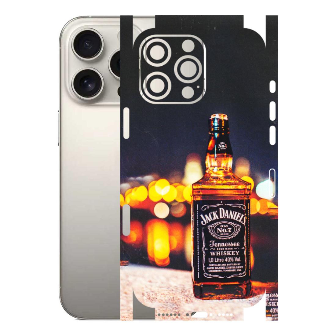 Apple iPhone Skins (All Models) - JD Whiskey Bottle - 3D Embossed Finish (L-20) iPhone 16 Pro Max