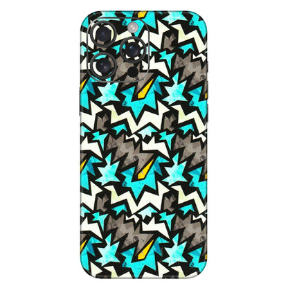 Apple iPhone Skins (All Models) - Funky Zig Zag - 3D Embossed Finish (L-223) iPhone 16 Pro Max