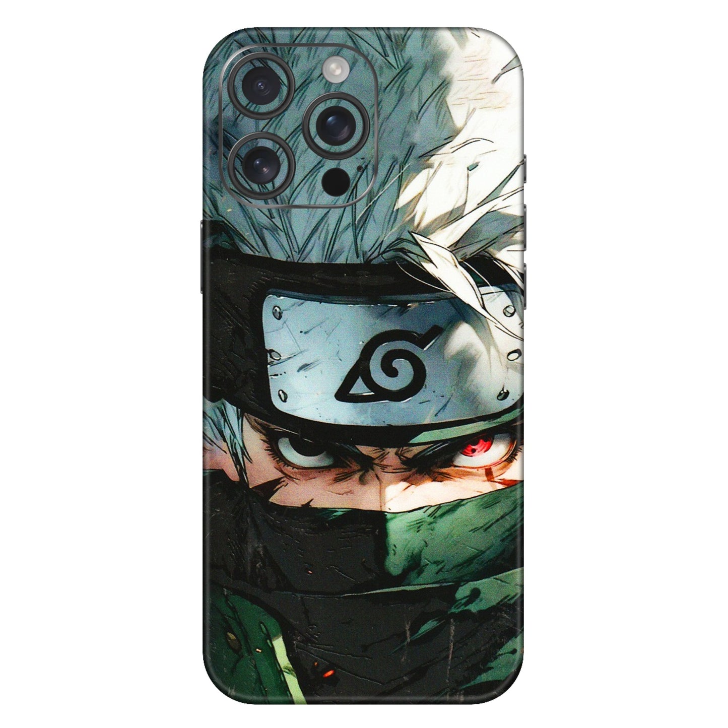 Apple iPhone Skins (All Models) - Kakashi Red Eye Focus - 3D Embossed Finish (L-227) iPhone 16 Pro Max
