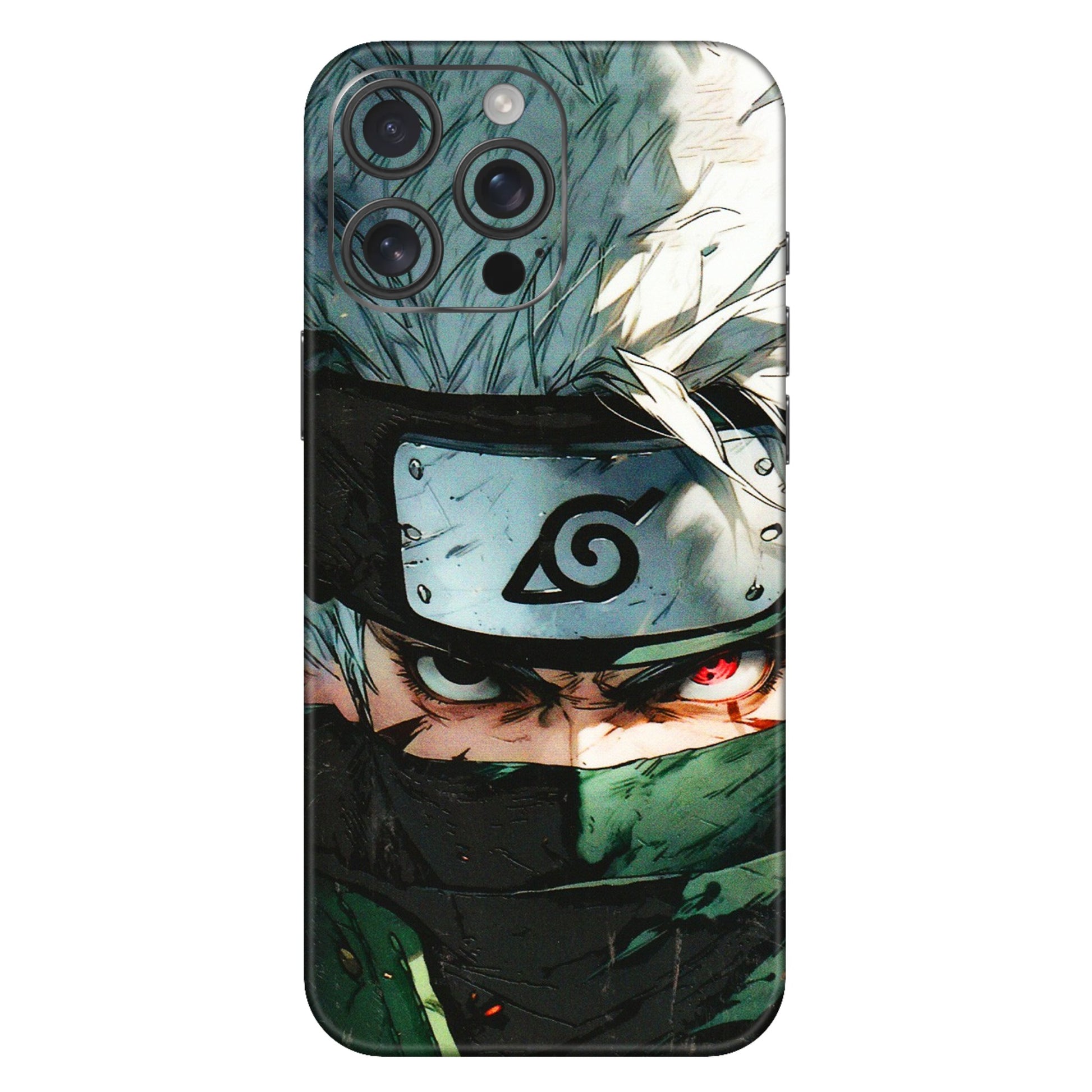 Apple iPhone Skins (All Models) - Kakashi Red Eye Focus - 3D Embossed Finish (L-227) iPhone 16 Pro Max