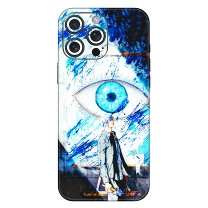 Apple iPhone Skins (All Models) - Gojo Satoru evil eye - 3D Embossed Finish (L-239) iPhone 16 Pro Max