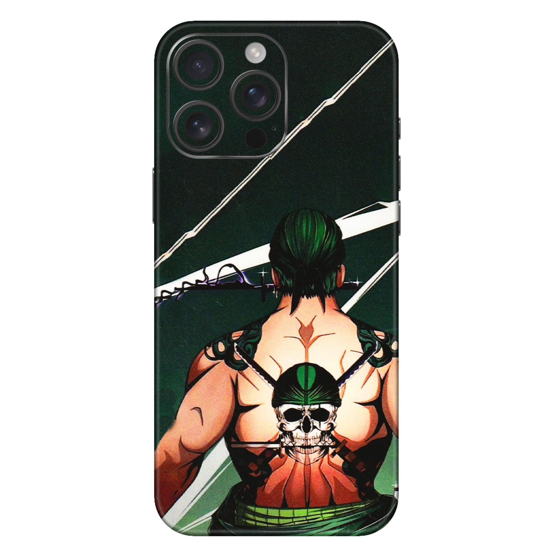 Apple iPhone Skins (All Models) - Zoro Anime - 3D Embossed Finish (L-23) iPhone 16 Pro Max