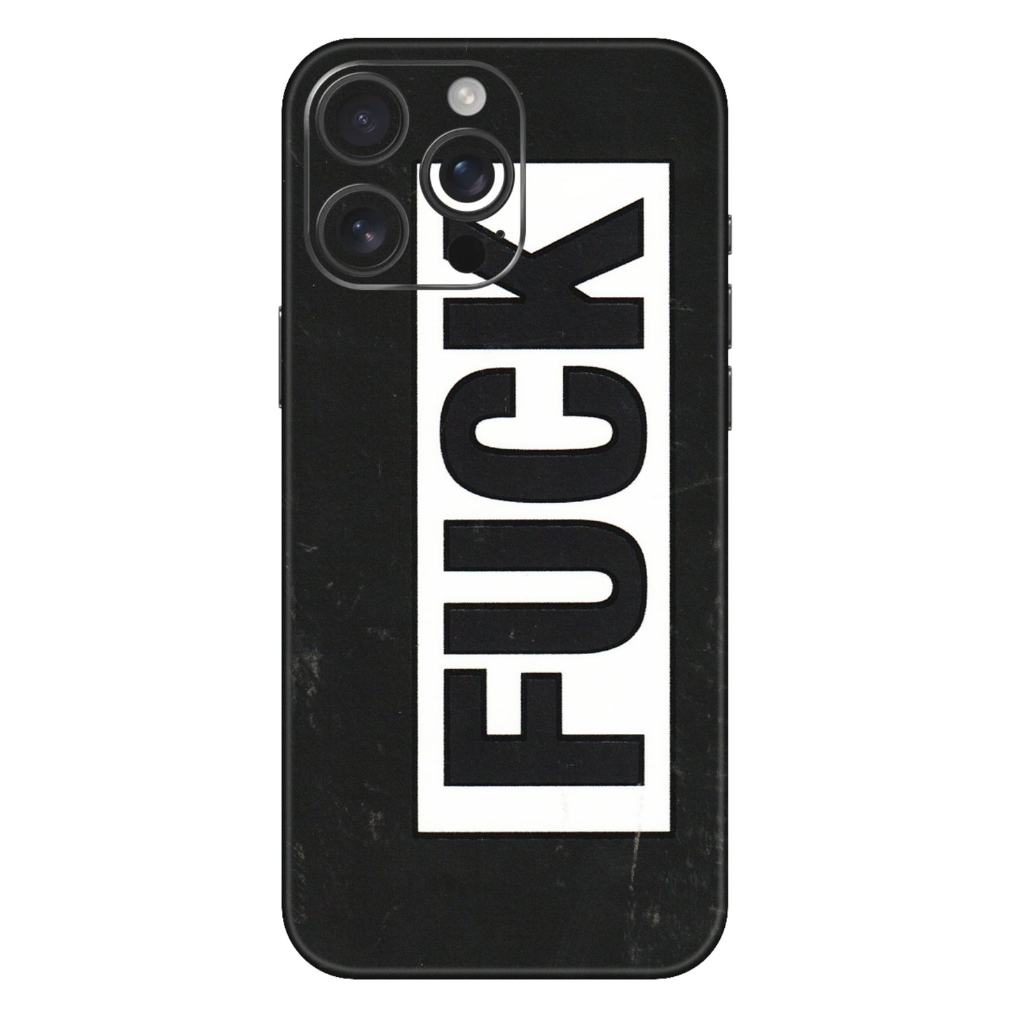 Apple iPhone Skins (All Models) - The F Word - 3D Embossed Finish (L-255) iPhone 16 Pro Max