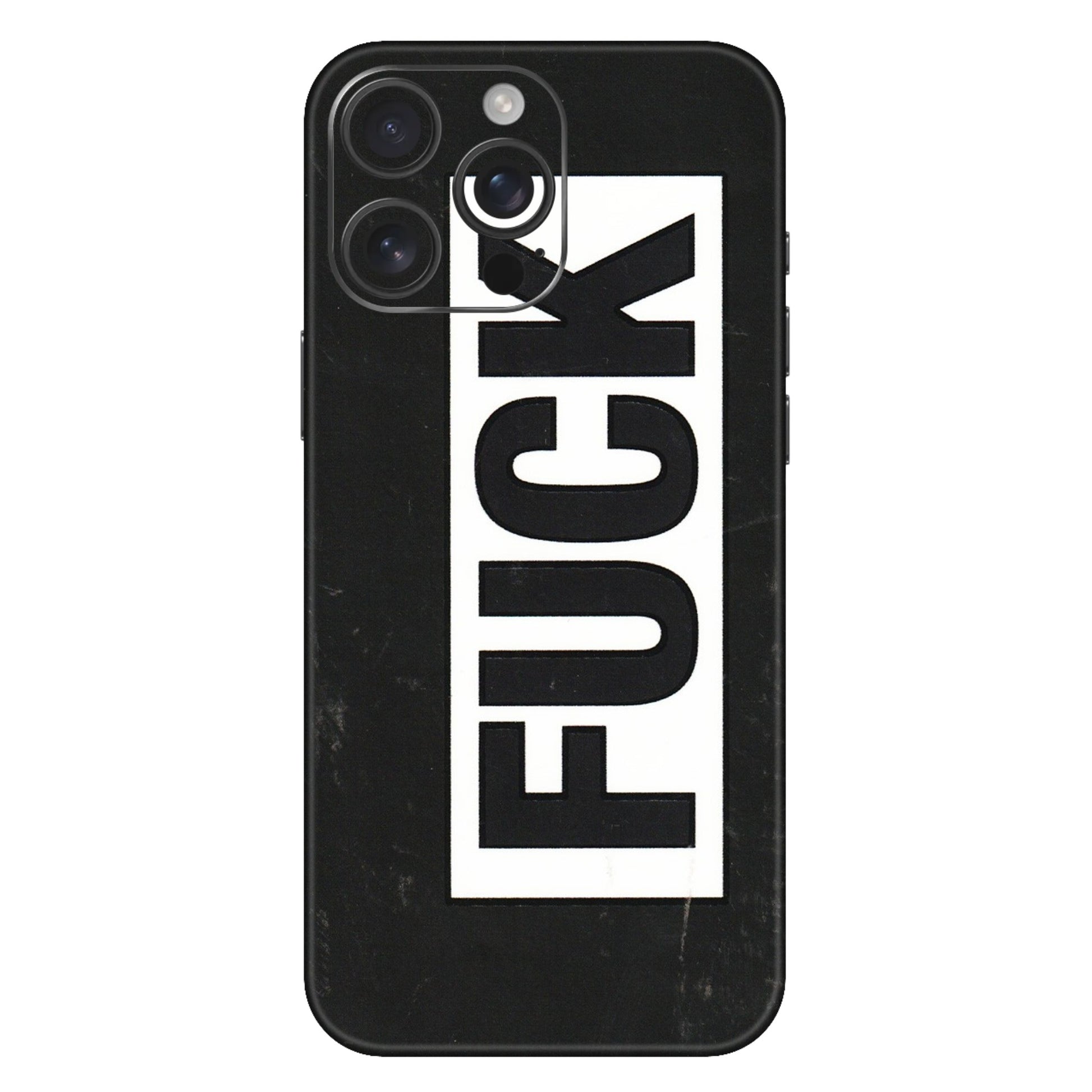Apple iPhone Skins (All Models) - The F Word - 3D Embossed Finish (L-255) iPhone 16 Pro Max
