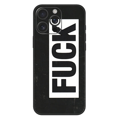 Apple iPhone Skins (All Models) - The F Word - 3D Embossed Finish (L-255) iPhone 16 Pro Max