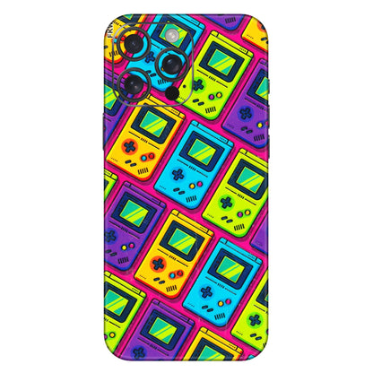 Apple iPhone Skins (All Models) - Gameboy Colourful - 3D Embossed Finish (L-266) iPhone 16 Pro Max