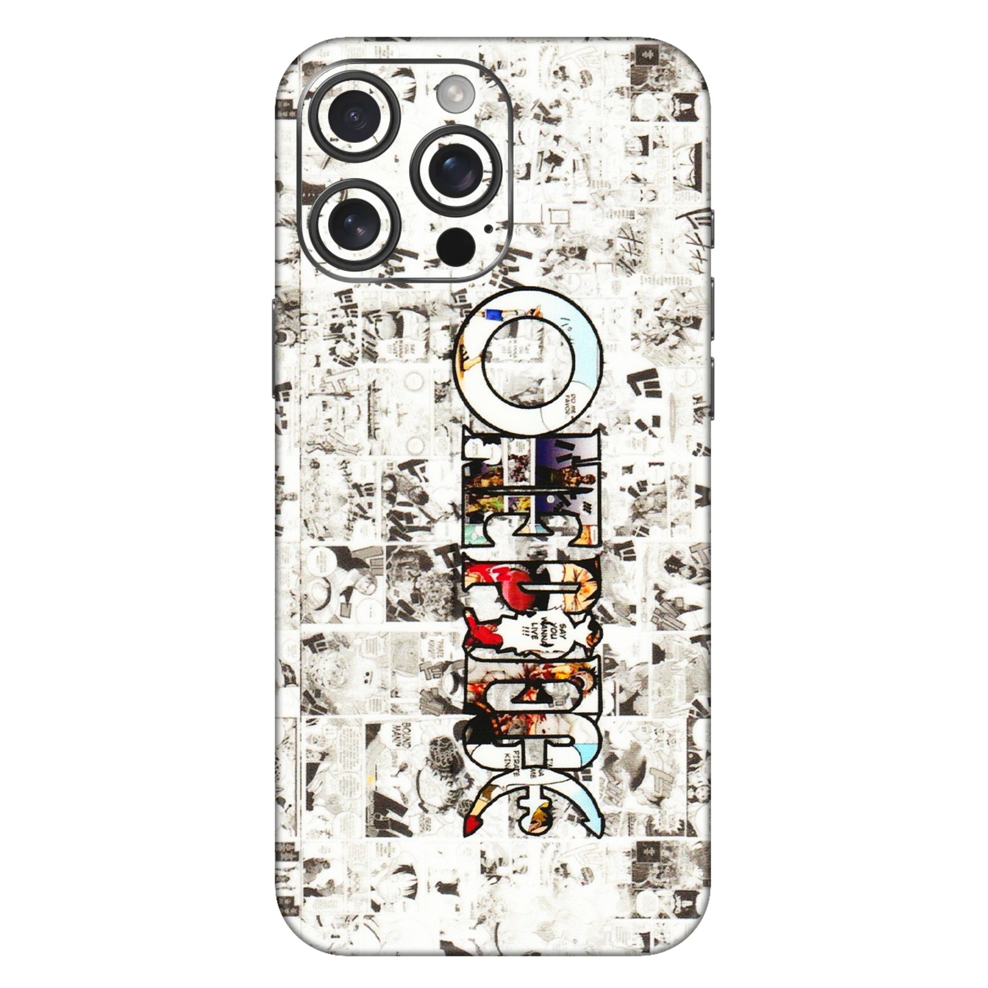 Apple iPhone Skins (All Models) - One Piece Manga - 3D Embossed Finish (L-26) iPhone 16 Pro Max