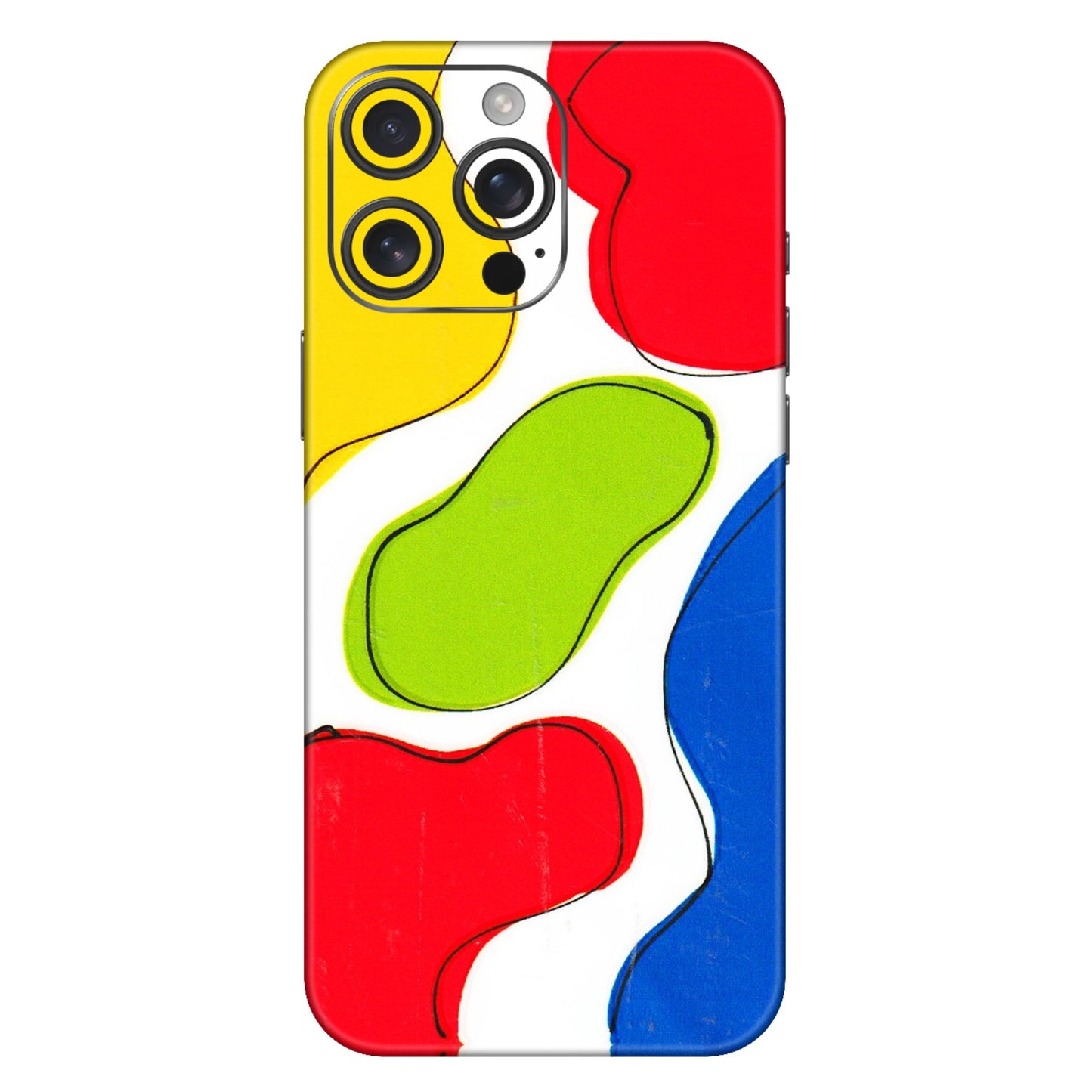 Apple iPhone Skins (All Models) - RGB Colour Paint - 3D Embossed Finish (L-284) iPhone 16 Pro Max