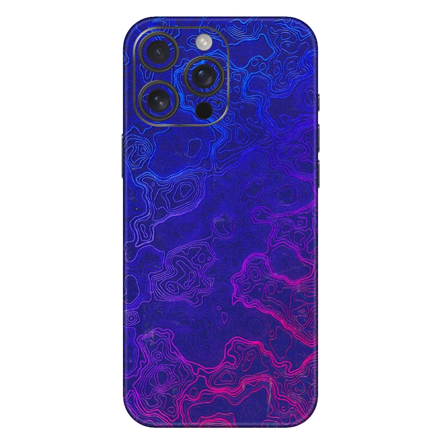 Apple iPhone Skins (All Models) - Purple Ripples Swirl - 3D Embossed Finish (L-314) iPhone 16 Pro Max