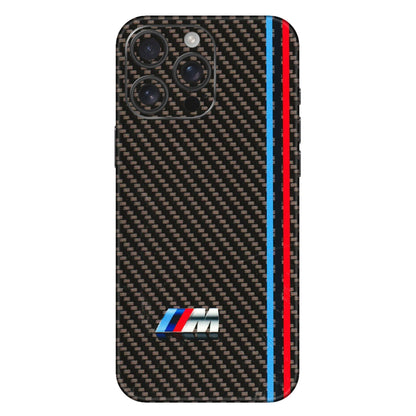 Apple iPhone Skins (All Models) - BM Carbon Fiber Feels - 3D Embossed Finish (L-38) iPhone 16 Pro Max