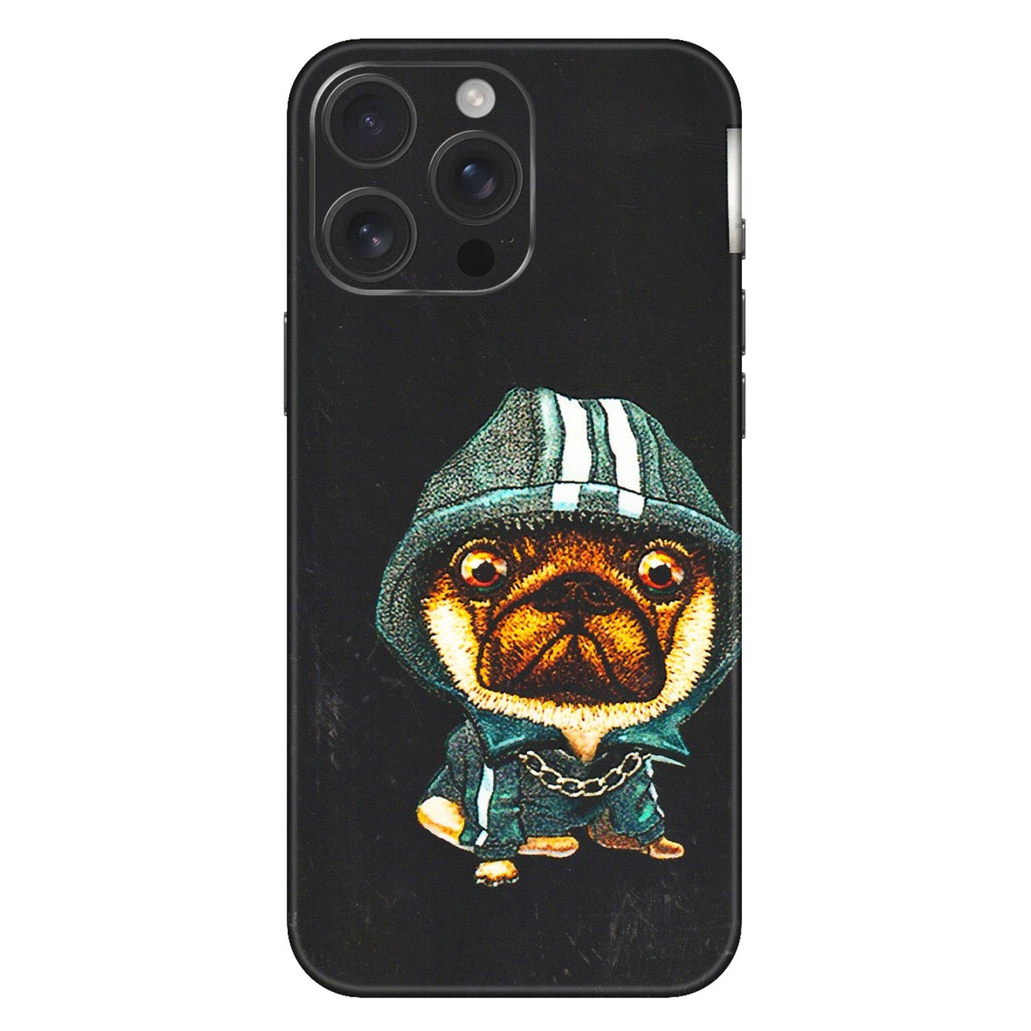 Apple iPhone Skins (All Models) - Puppy N Hoodie - 3D Embossed Finish (L-90) iPhone 16 Pro Max
