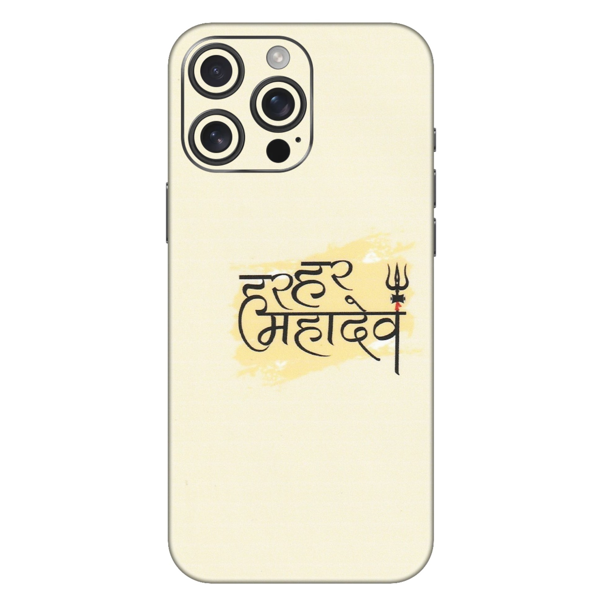Apple iPhone Skins (All Models) - Har Har Mahadev - Matte Finish (M-10) iPhone 16 Pro Max