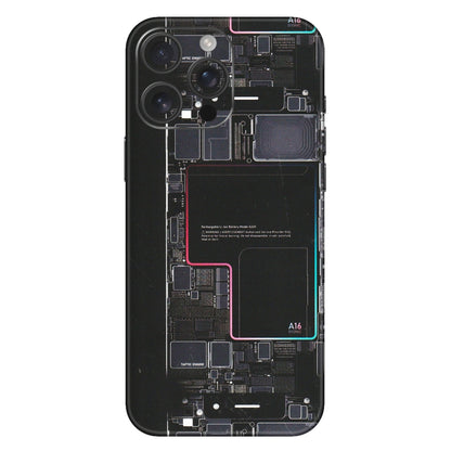 Apple iPhone Skins (All Models) - Motherboard Circuit Layout - Matte Finish (M-117) iPhone 16 Pro Max