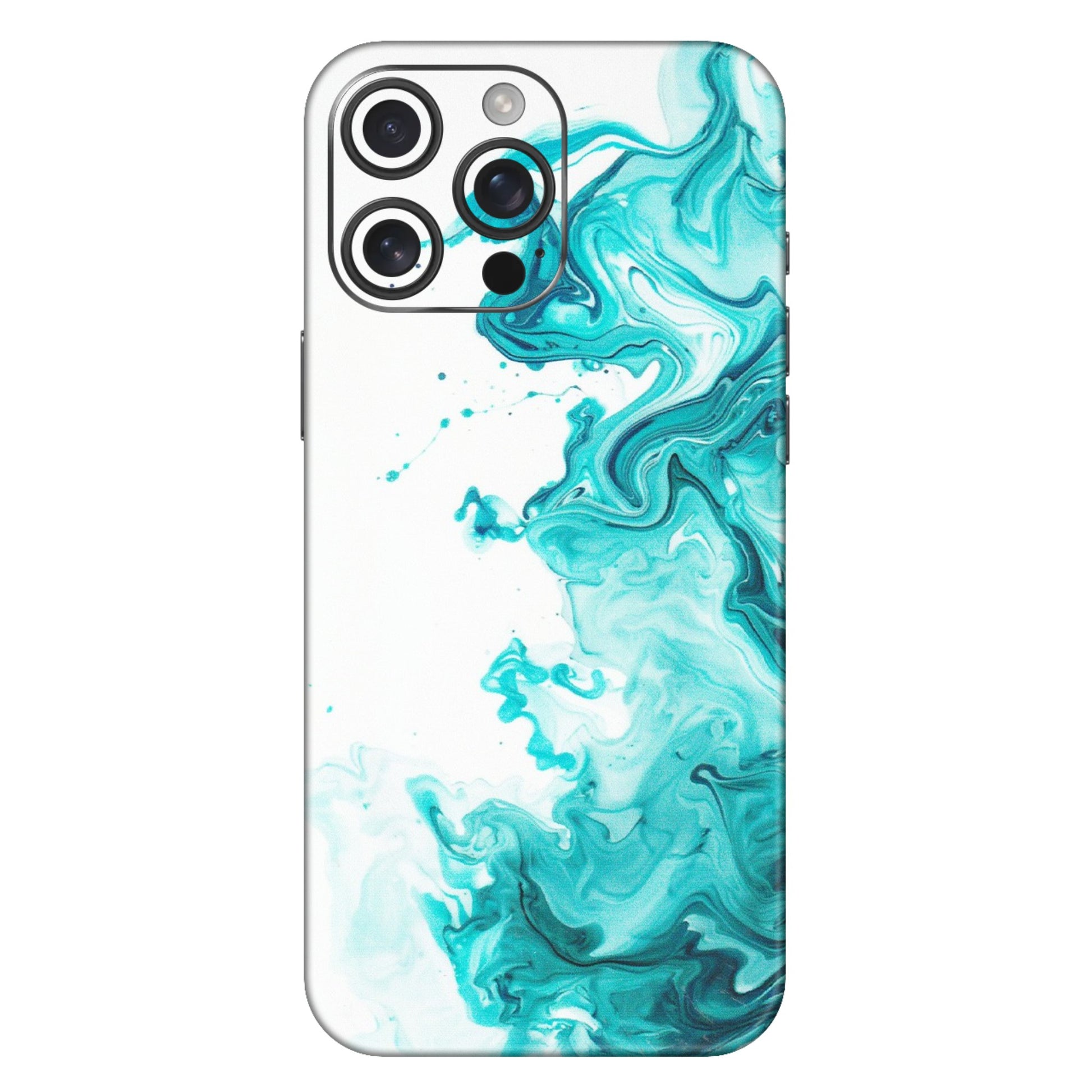 Apple iPhone Skins (All Models) - Sky Blue Abstract Colour - Matte Finish (M-146) iPhone 16 Pro Max