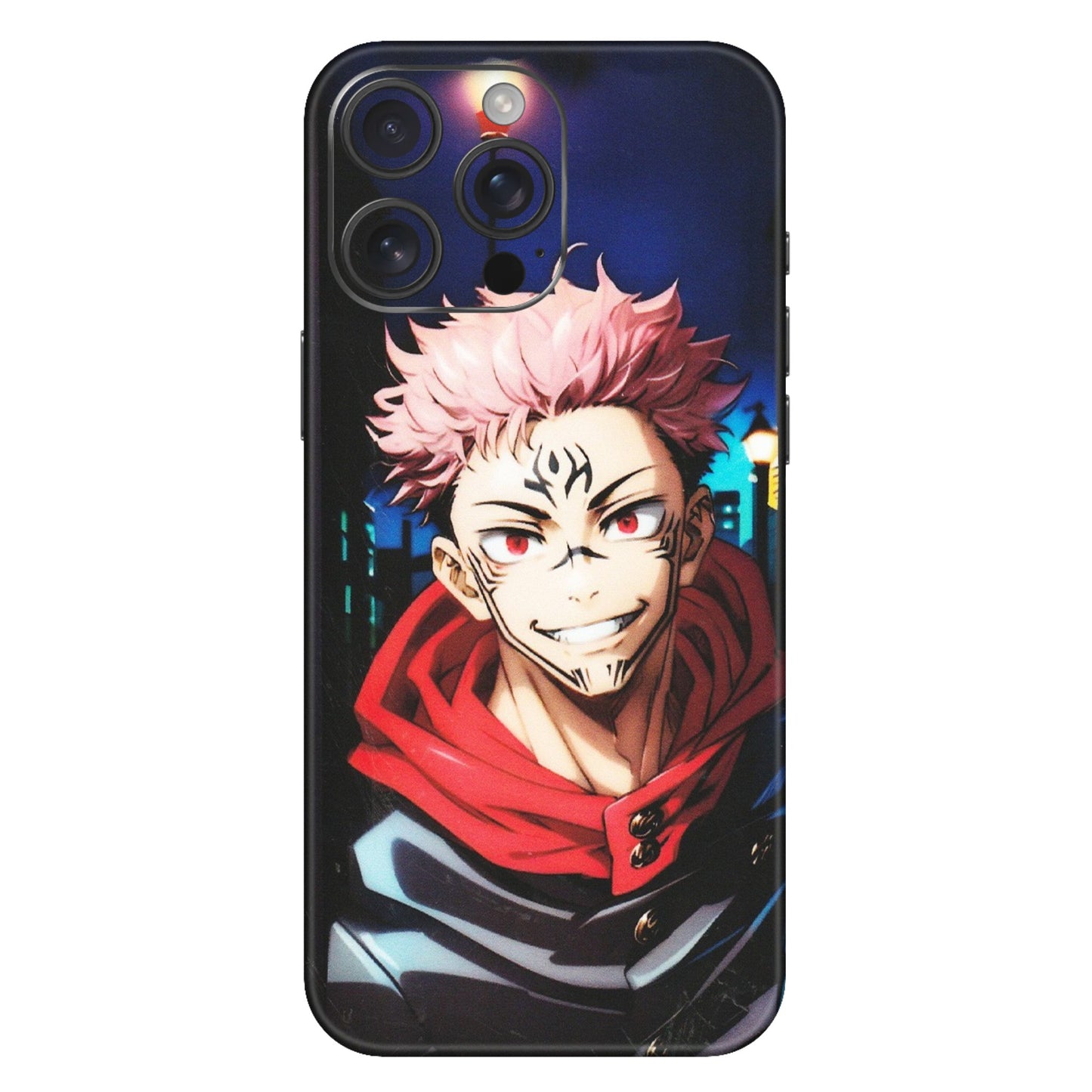 Apple iPhone Skins (All Models) - Yuji Itadori Funny Face Anime - Matte Finish (M-152) iPhone 16 Pro Max