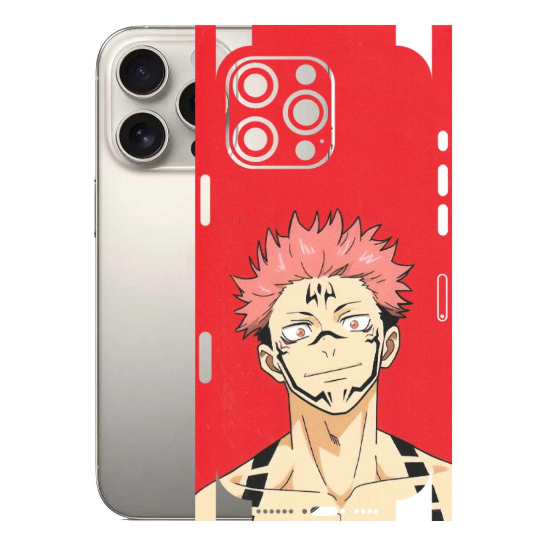 Apple iPhone Skins (All Models) - Ryomen Sukuna Fun Anime - Matte Finish (M-153) iPhone 16 Pro Max