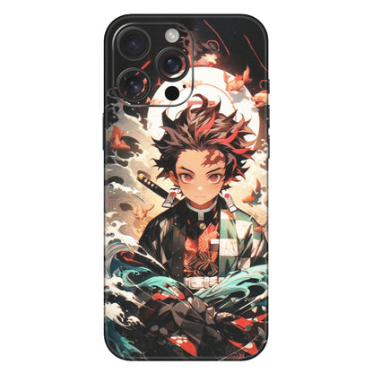 Apple iPhone Skins (All Models) - Tanjiro Demon Slayer Anime - Matte Finish (M-158) iPhone 16 Pro Max