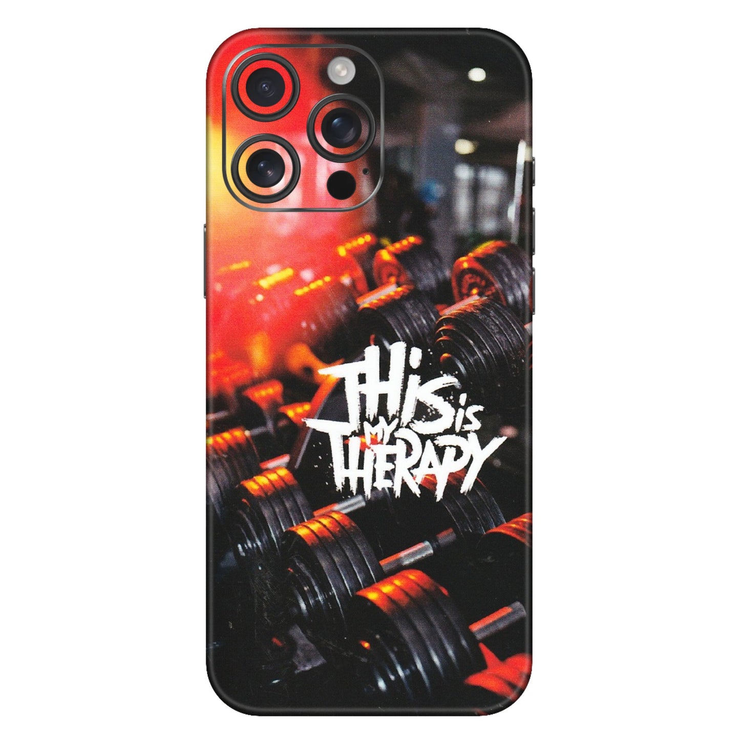 Apple iPhone Skins (All Models) - GYM Lover Therapy - Matte Finish (M-160) iPhone 16 Pro Max