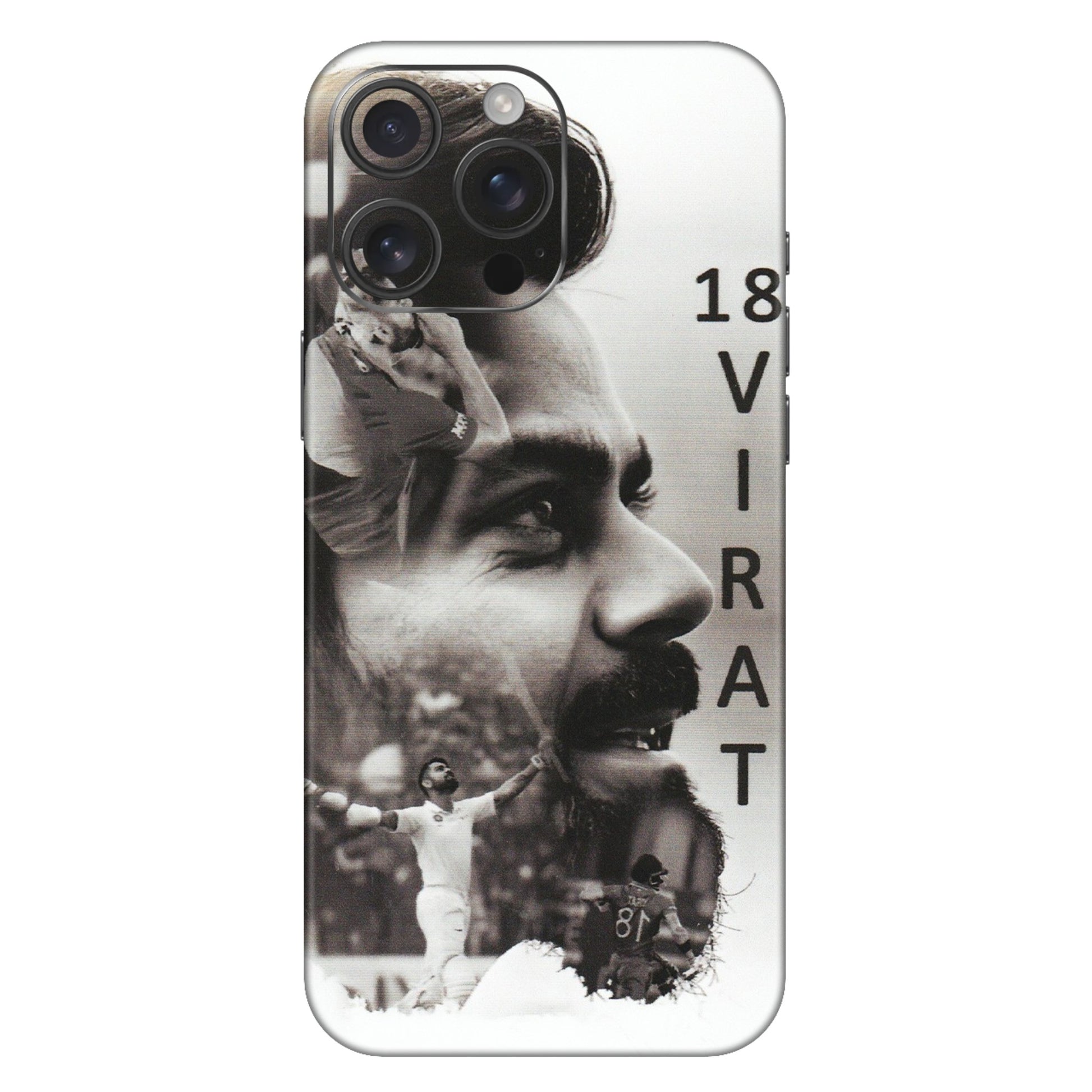 Apple iPhone Skins (All Models) - Virat Kohli Cricketer - Matte Finish (M-163) iPhone 16 Pro Max